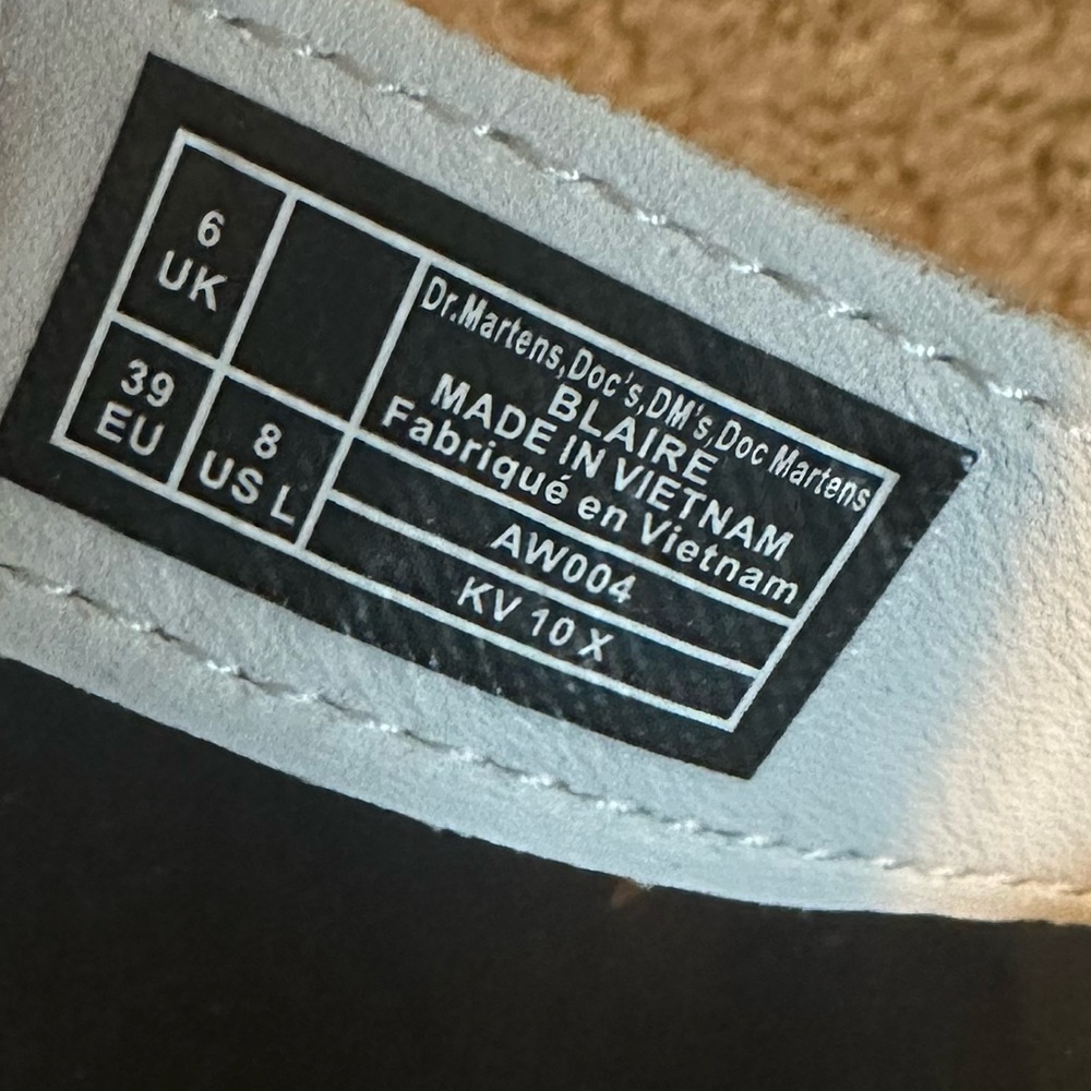 Dr Martens white sandals Blaire AirWair size 39 size 8 womens NIB - Picture 7 of 7